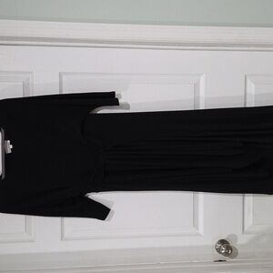 Elegant Black Midi Dress